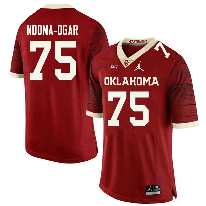 Oklahoma Sooners #75 E.J. Ndoma-Ogar College Football Jerseys Sale-Retro